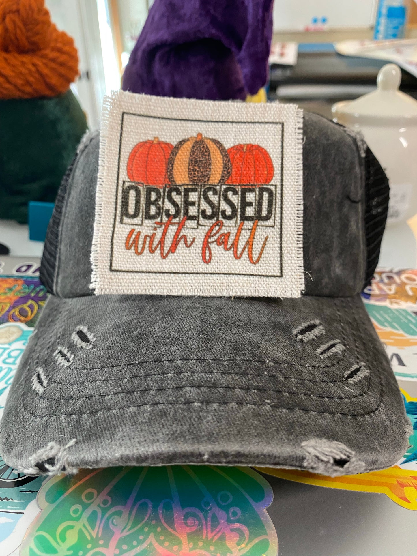 Obsessed with Fall Hat Patch
