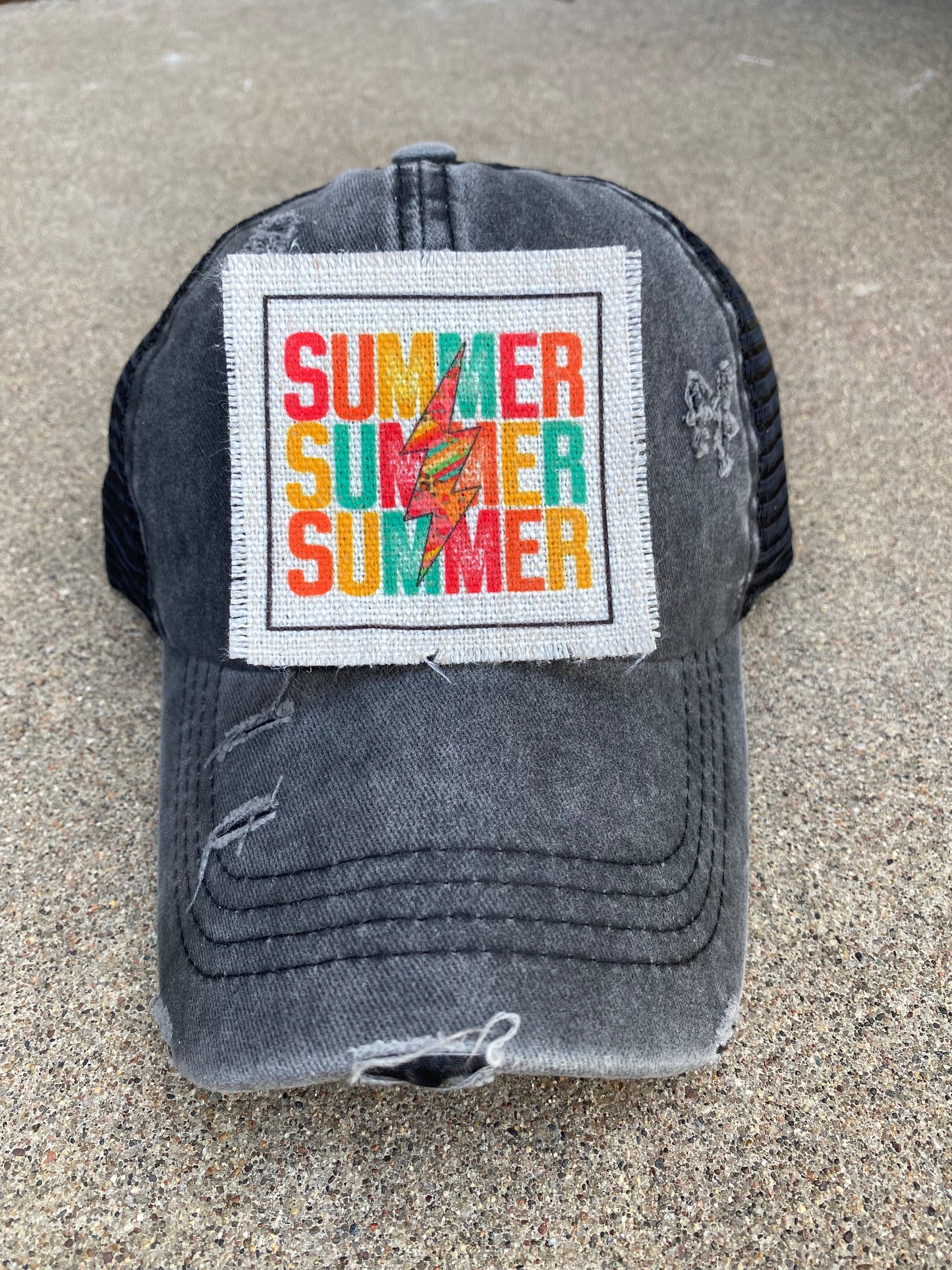 Summer with Bolt Hat Patch
