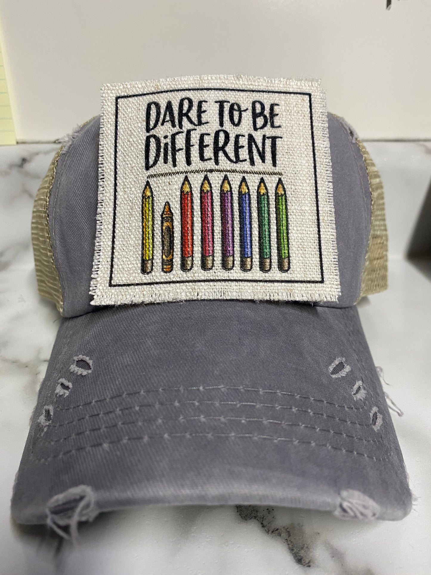 Dare To Be Different Hat Patch