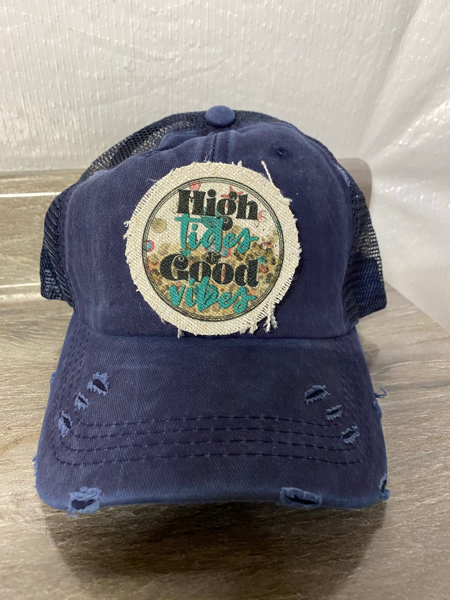 High Tides Good Vibes Hat Patch