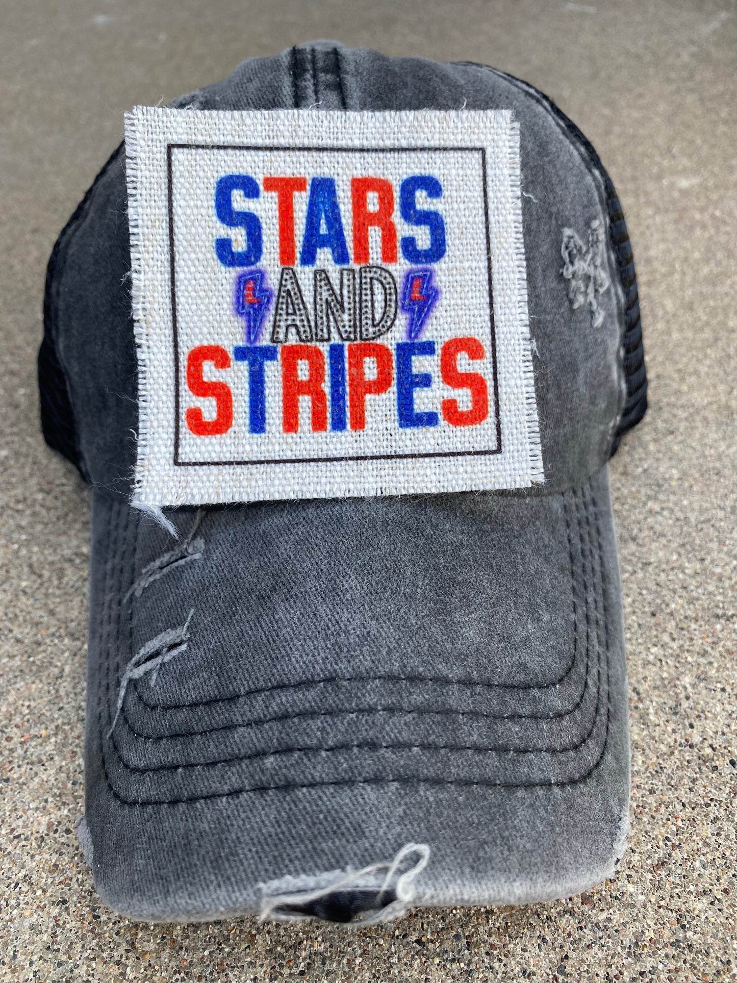 Stars and Stripes Hat Patch
