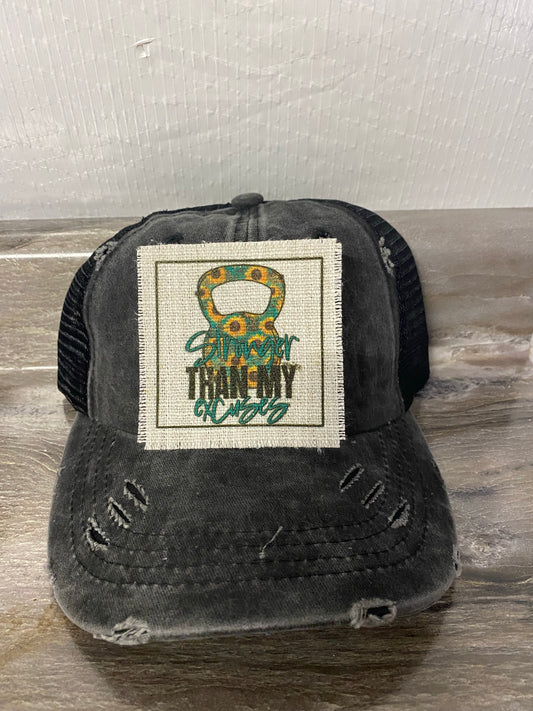 Stronger Kettlebell Hat Patch