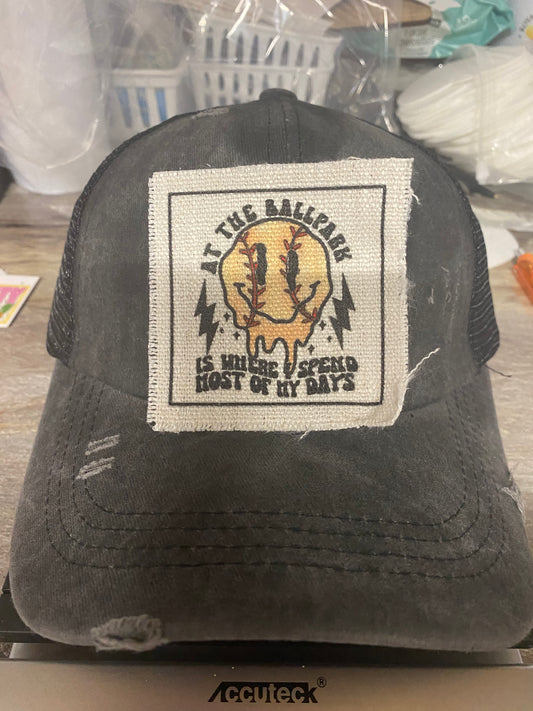 At The Ballpark Baseball Hat Patch