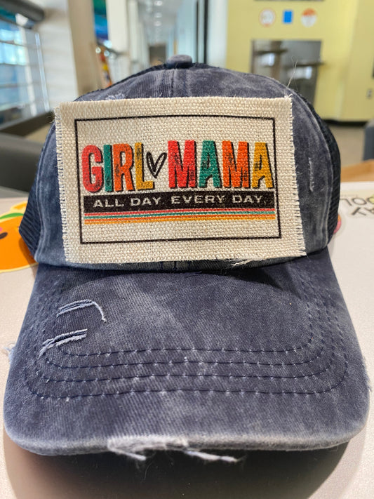 Girl Mama All Day Every Day Hat Patch