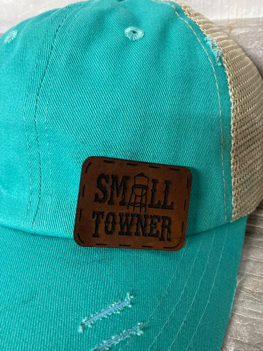 Small Towner Small Leatherette Hat Patch