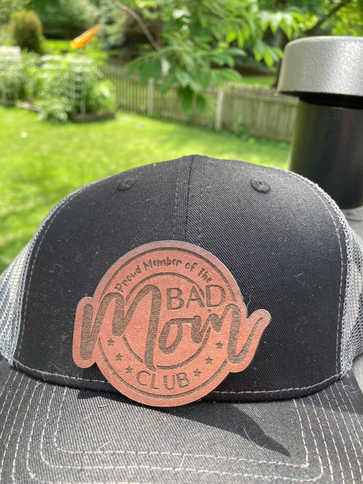 Bad Mom Club Regular Leatherette Hat Patch