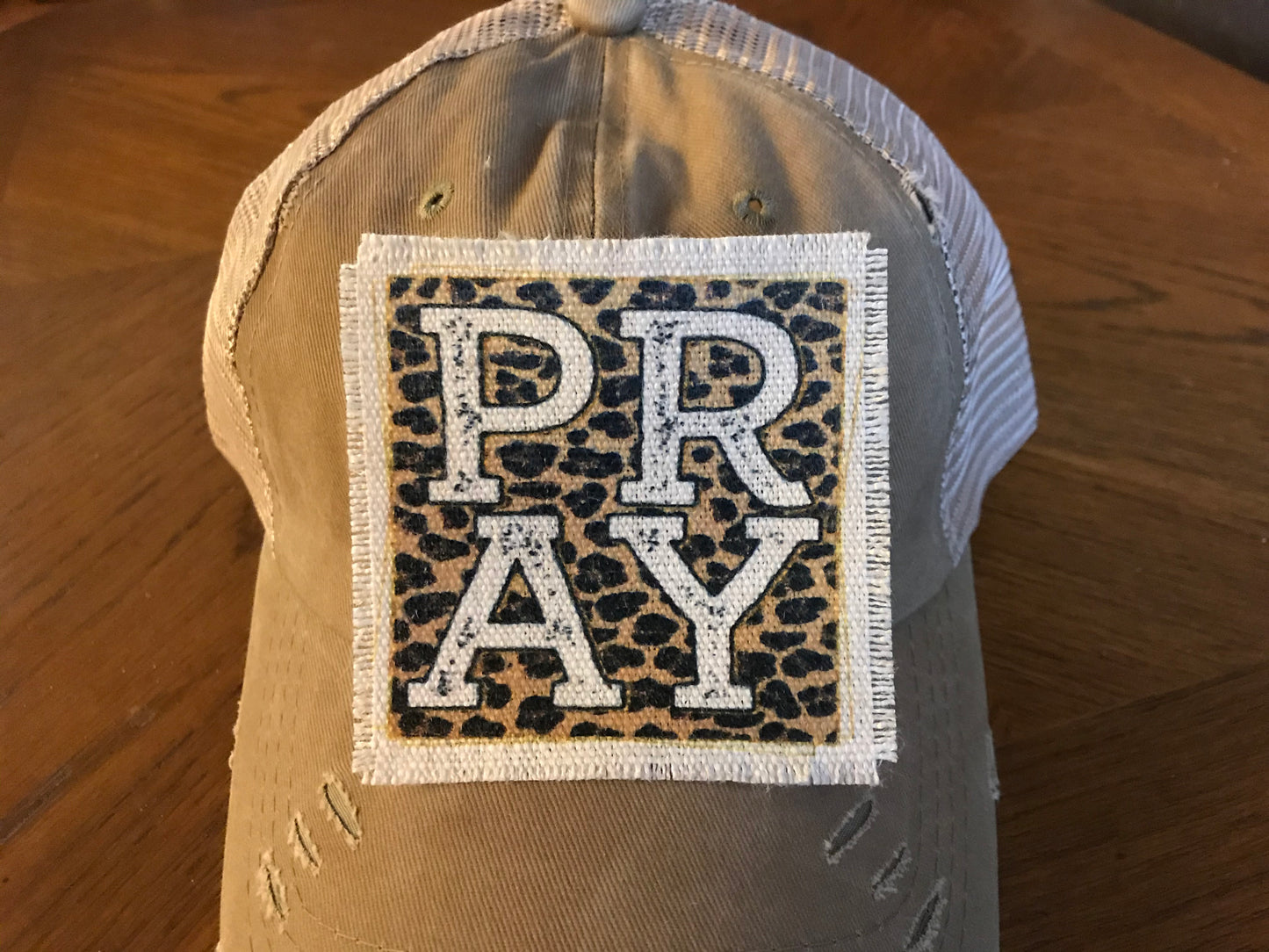 Pray Leopard Hat Patch