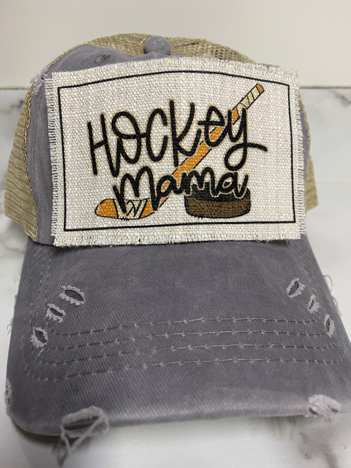 Hockey Mama Hat Patch