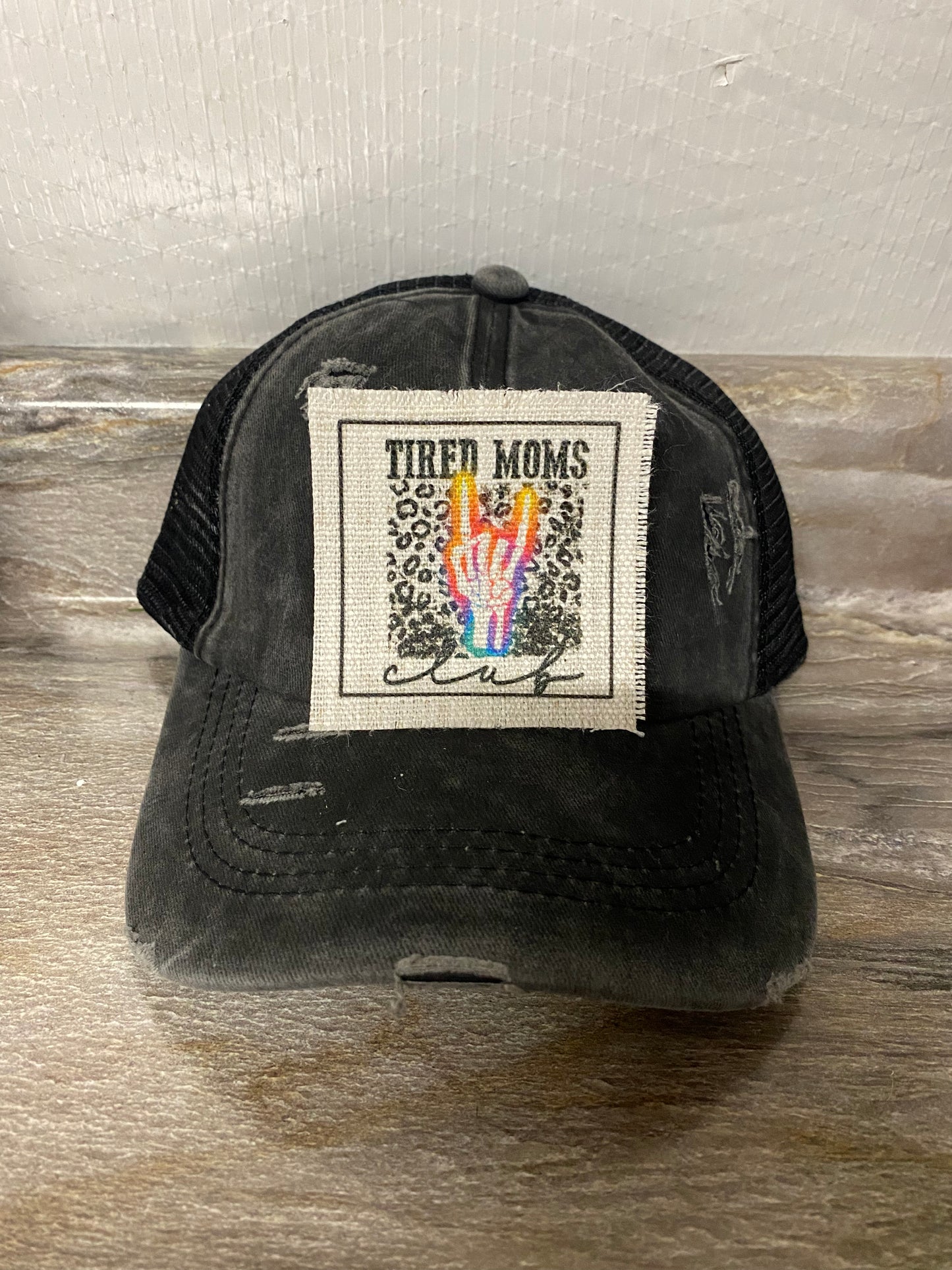 Tired Moms Club Hat Patch