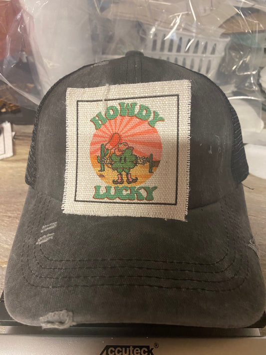 Howdy Lucky Hat Patch