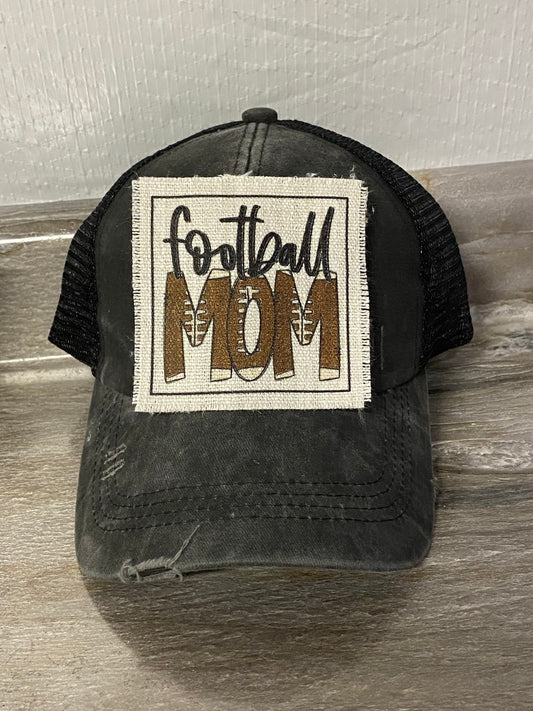 Football Mom Hat Patch