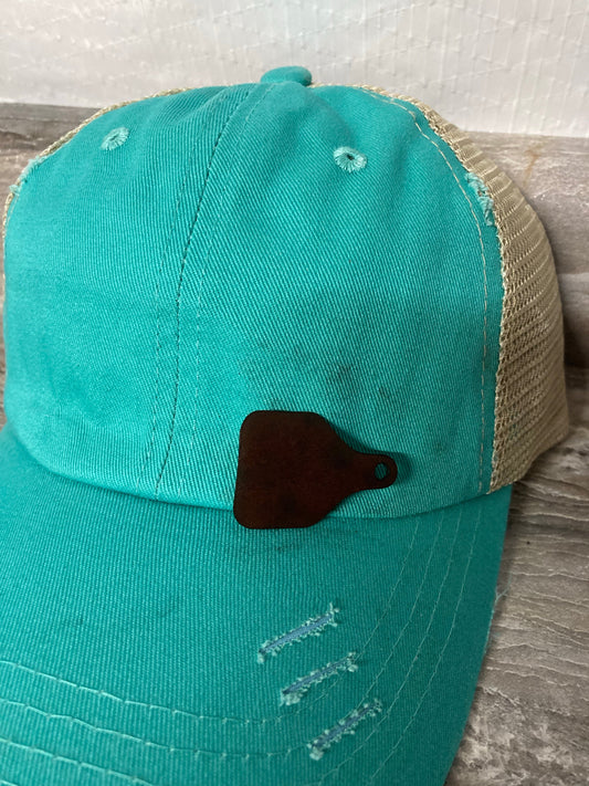 Cowtag Small Leatherette Hat Patch