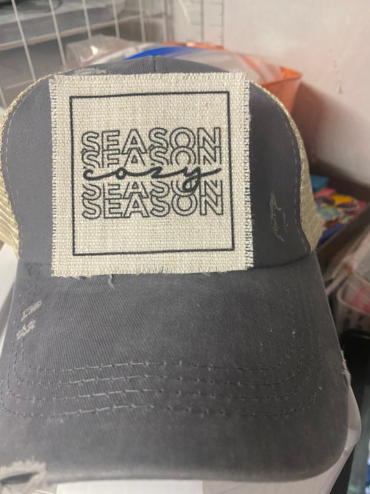 Cozy Season Hat Patch