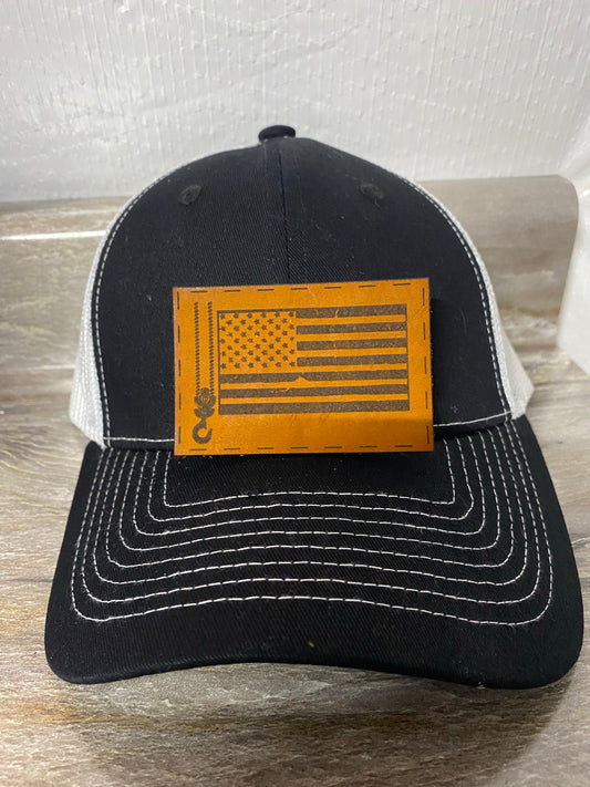 Crane Flag Leatherette Hat Patch