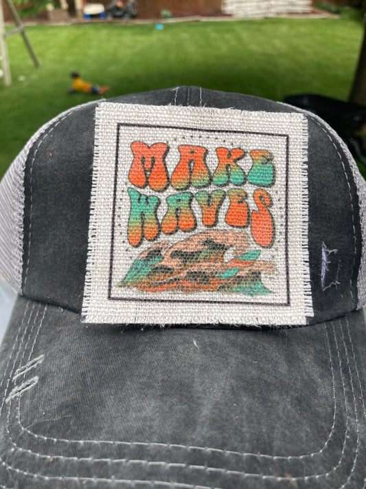 Make Waves Hat Patch