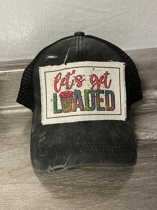 Let's Get Loaded Hat Patch