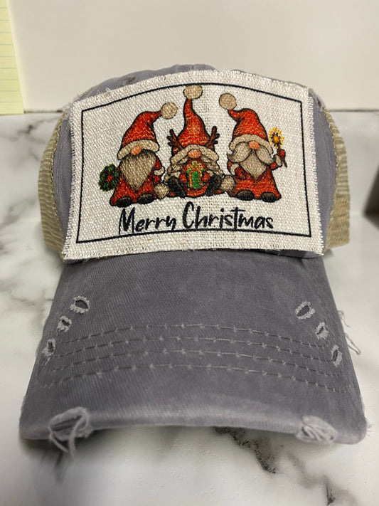 Merry Christmas Gnomes Hat Patch