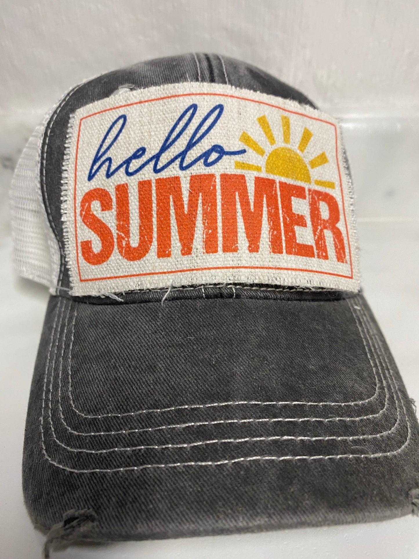 Hello Summer Hat Patch