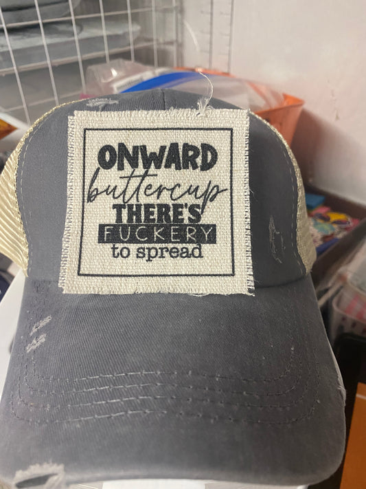 Onward Buttercup Hat Patch