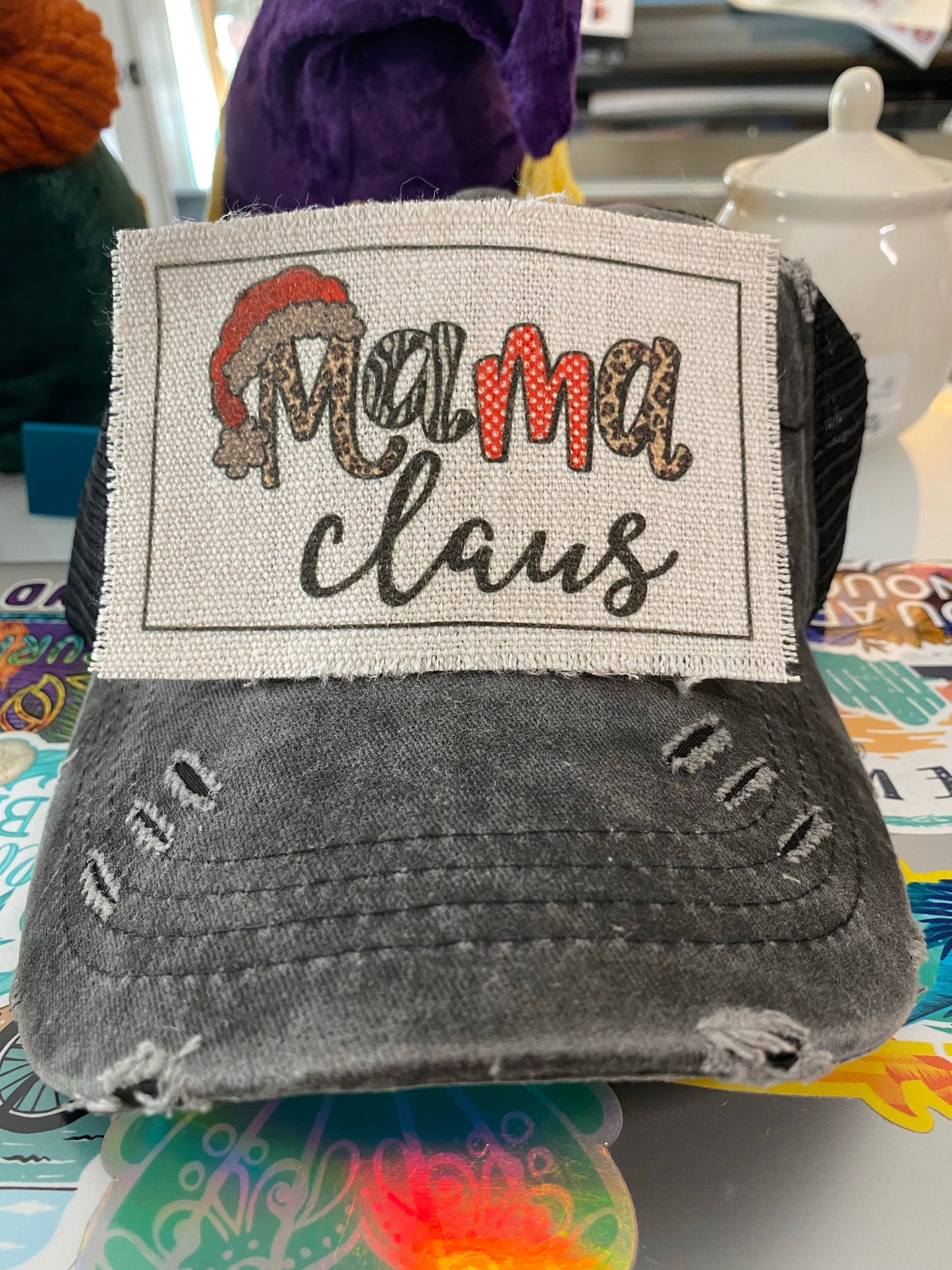 Mama Claus with hat Hat Patch