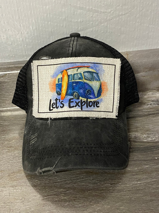 Let's Explore Hat Patch