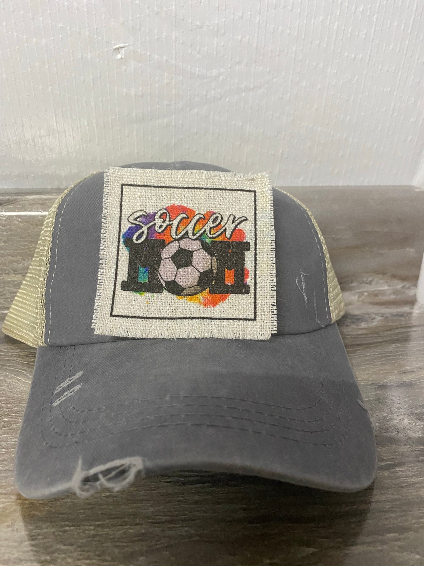 Soccer Mom Tie Dye Hat Patch