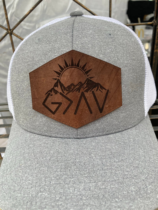 God is Greater Leatherette Hat Patch