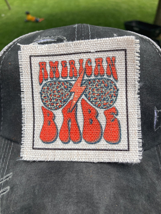 American Babe Hat Patch