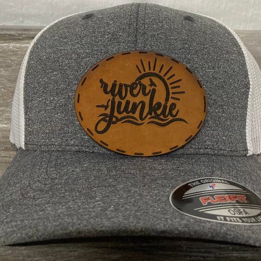 River Junkie Leatherette Hat Patch