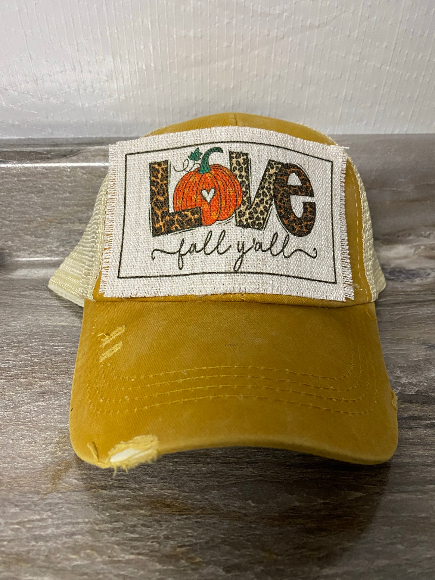 Love Fall Y'All Hat Patch