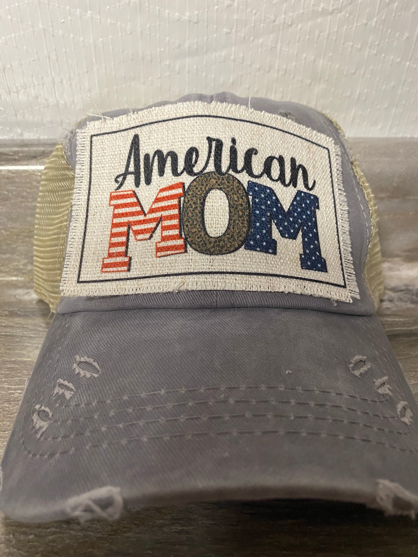 American Mom Hat Patch