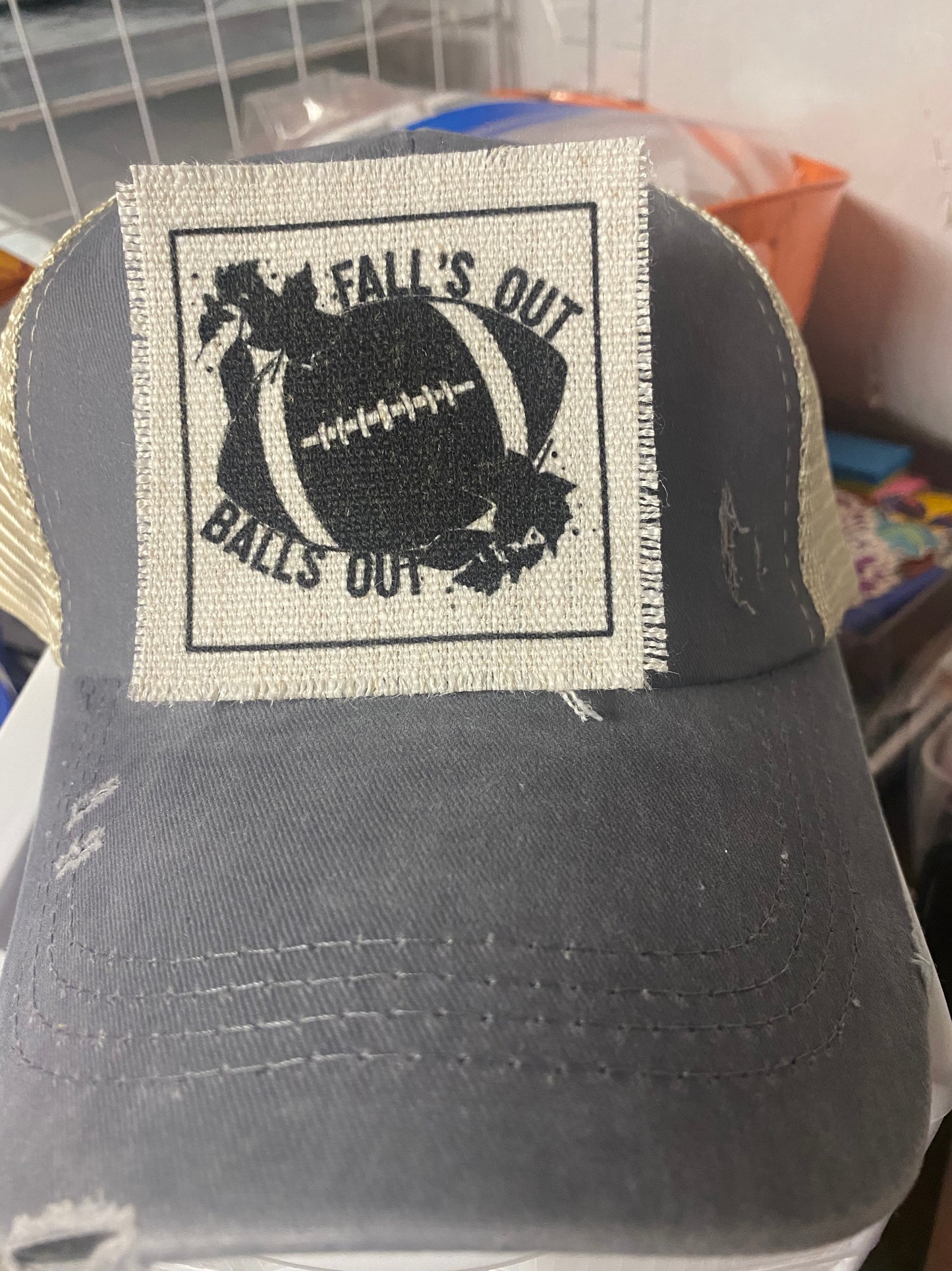 Fall's Out Balls Out Hat Patch