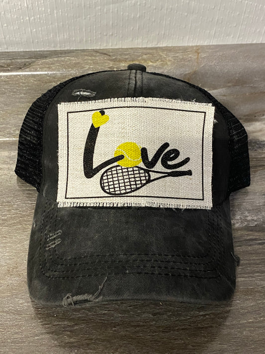 Love Tennis Hat Patch