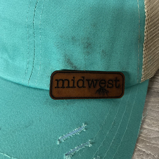 Midwest Roots Small Leatherette Hat Patch