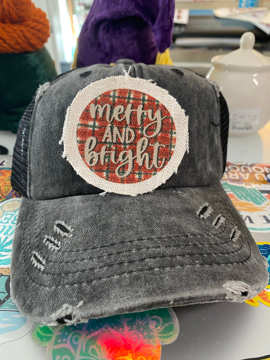Merry and Bright Hat Patch