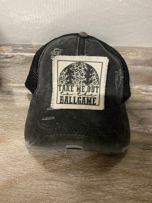 Take Me Out To The Ballgame Hat Patch