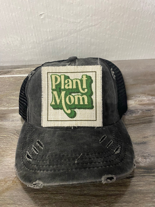 Plant Mom Hat Patch