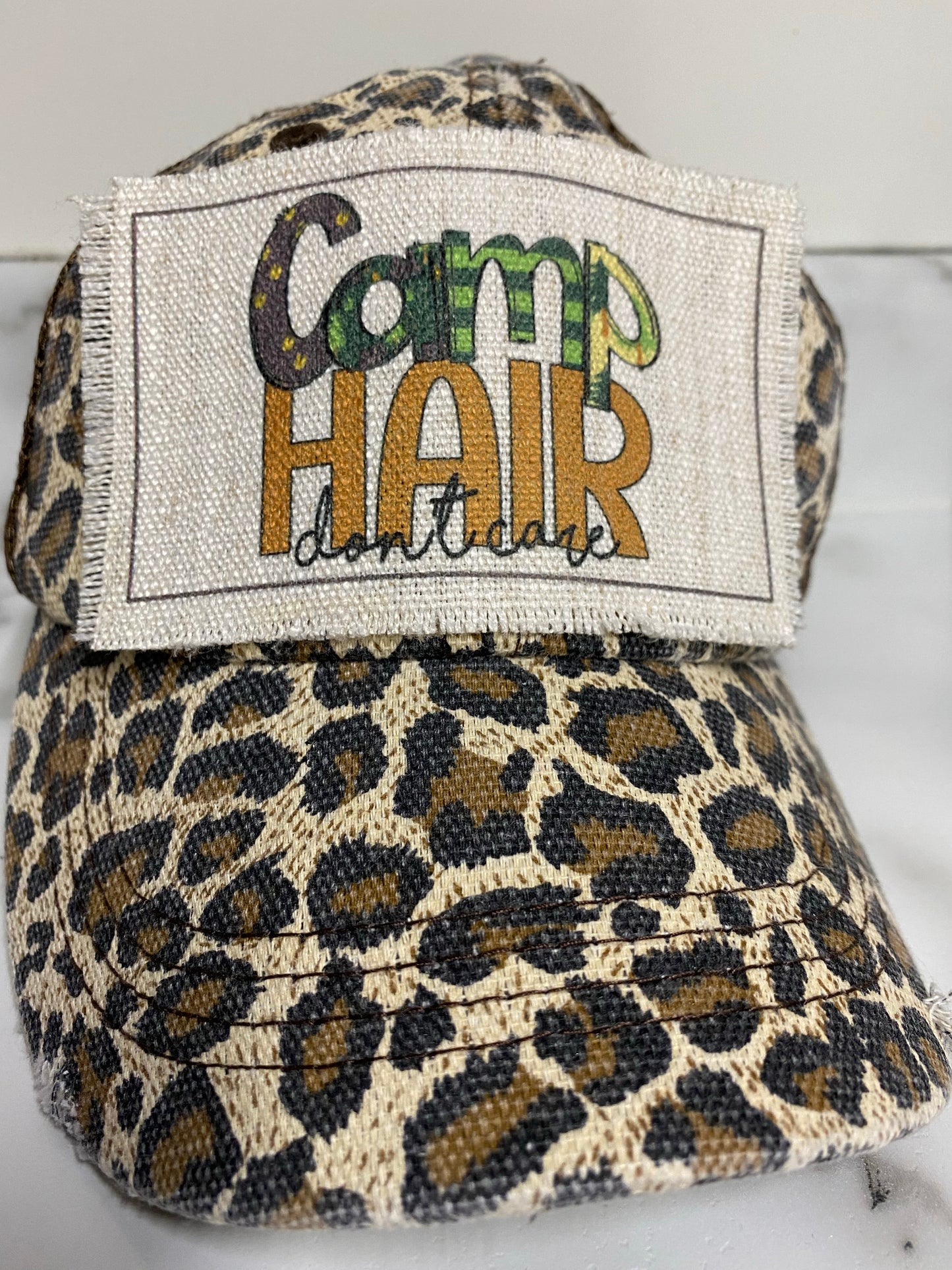 Camp Hair Don't Care Hat Patch