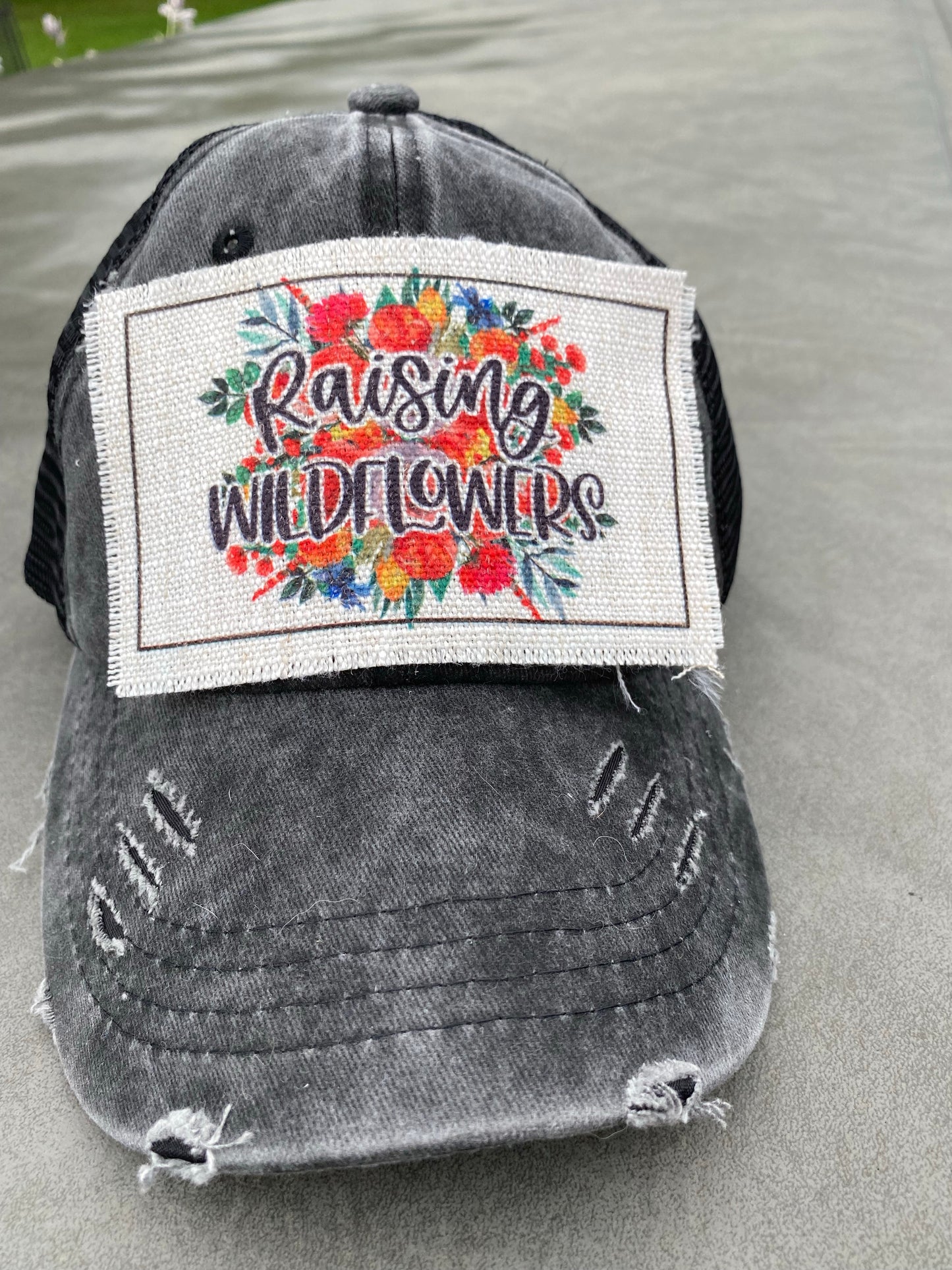 Raising Wildflowers Hat Patch