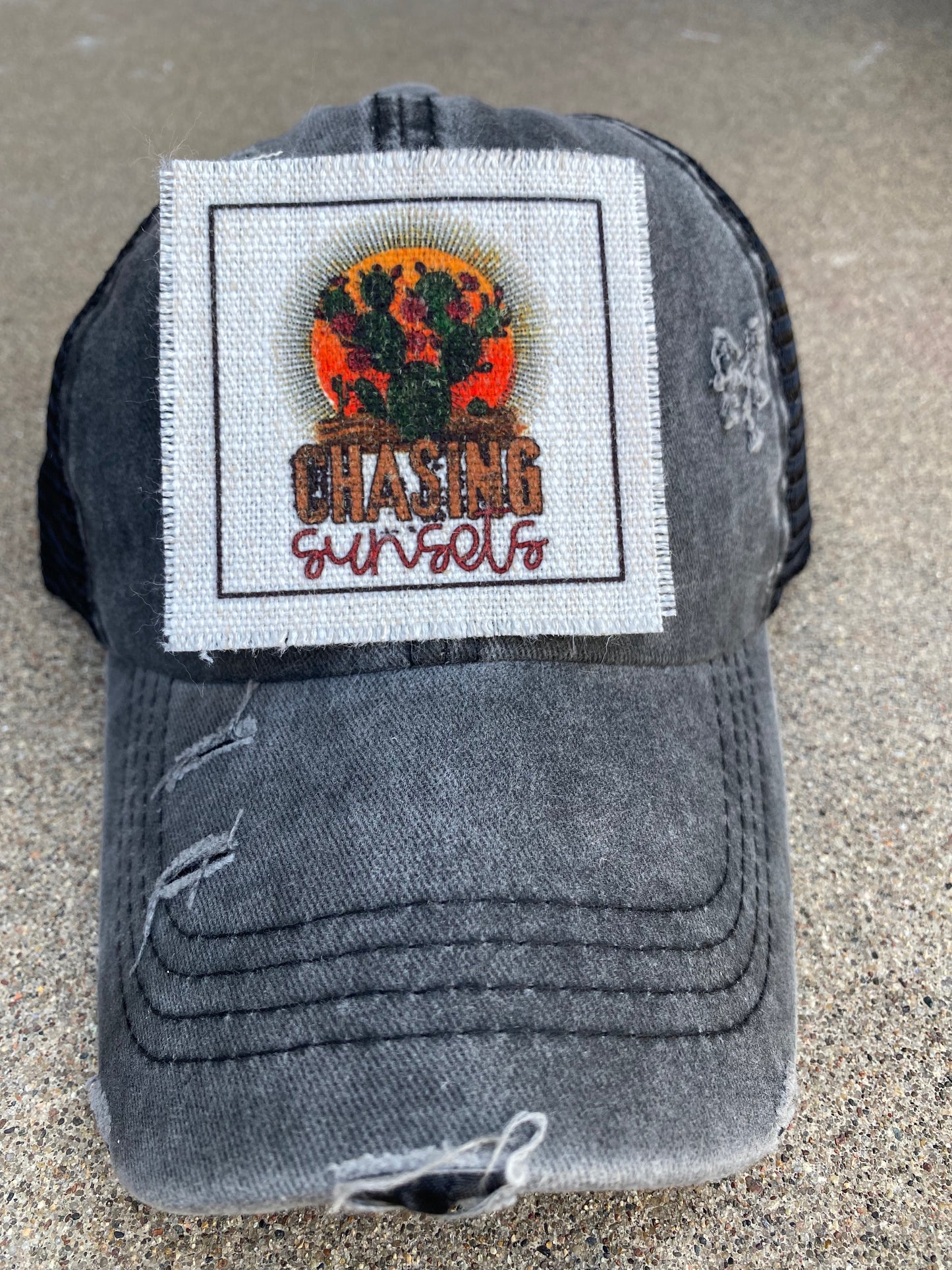 Chasing Sunsets Hat Patch