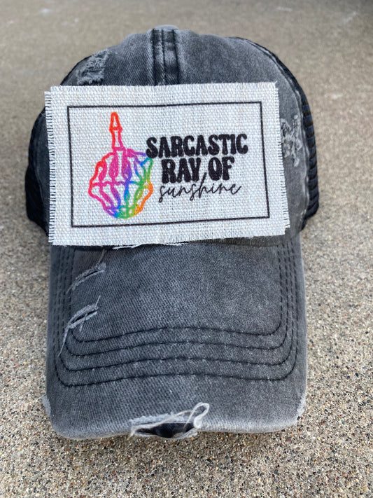 Sarcastic Ray of Sunshine Hat Patch