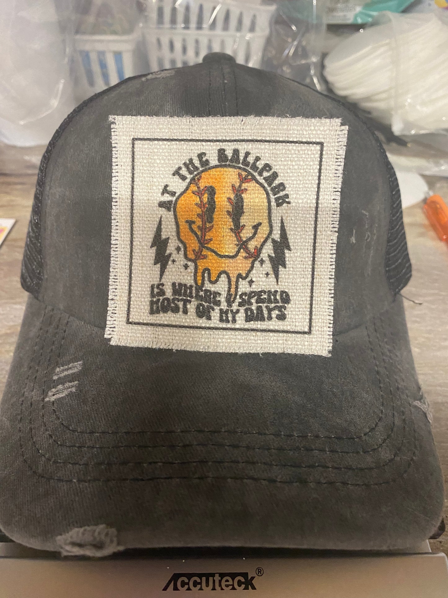 At The Ballpark Softball/Baseball Hat Patch
