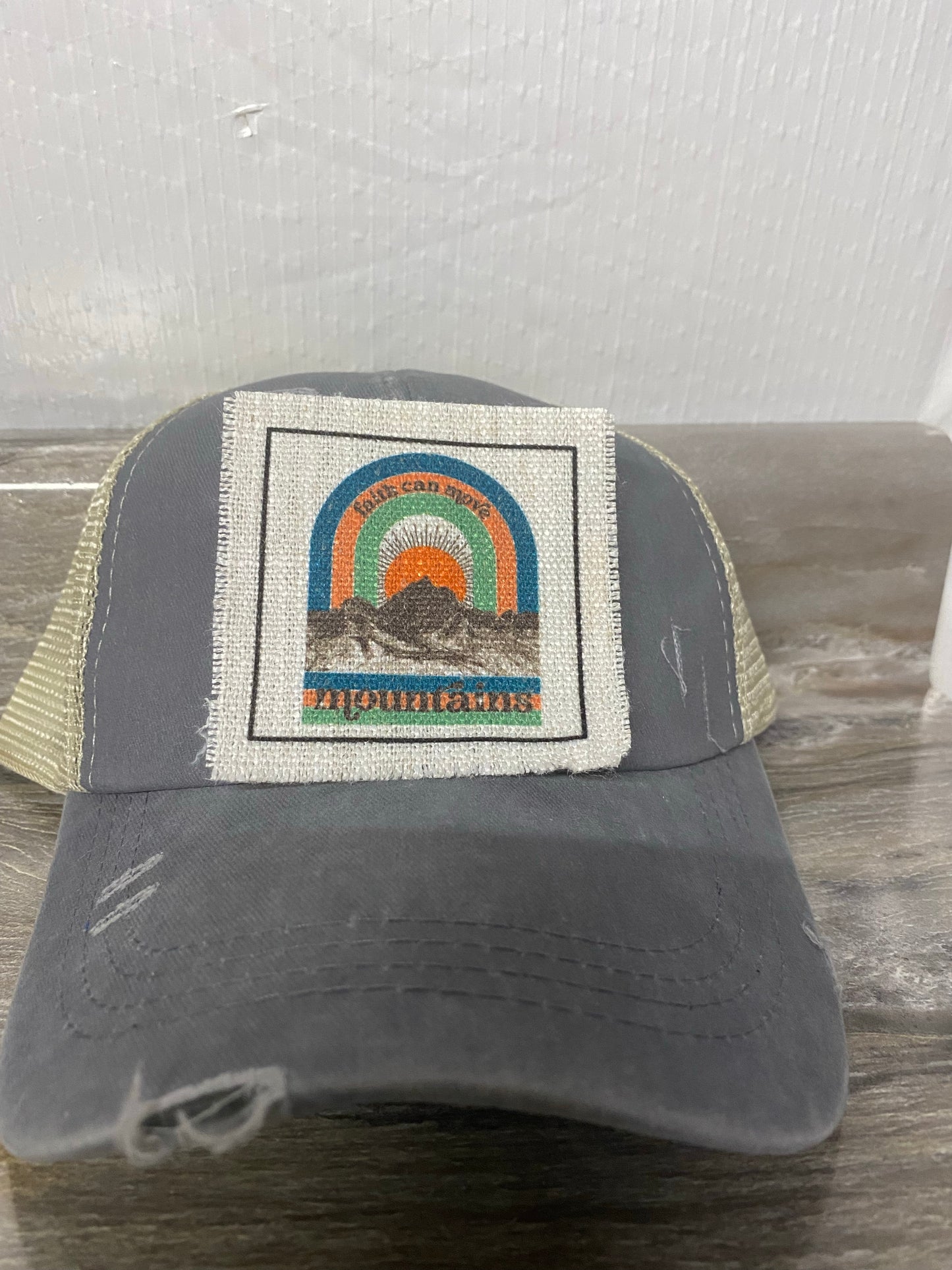 Faith Can Move Mountains Hat Patch
