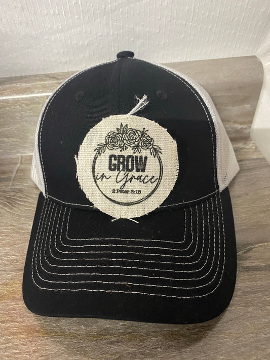 Grow in Grace Hat Patch