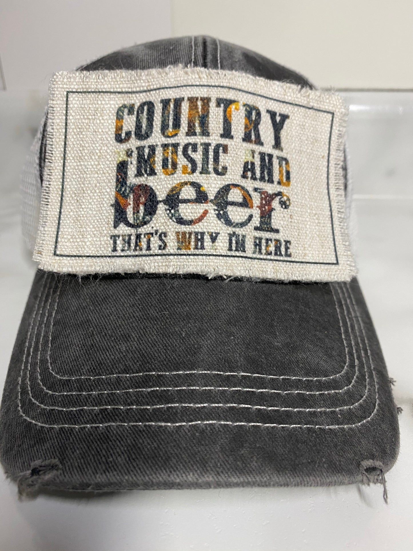 Country Music & Beer Hat Patch