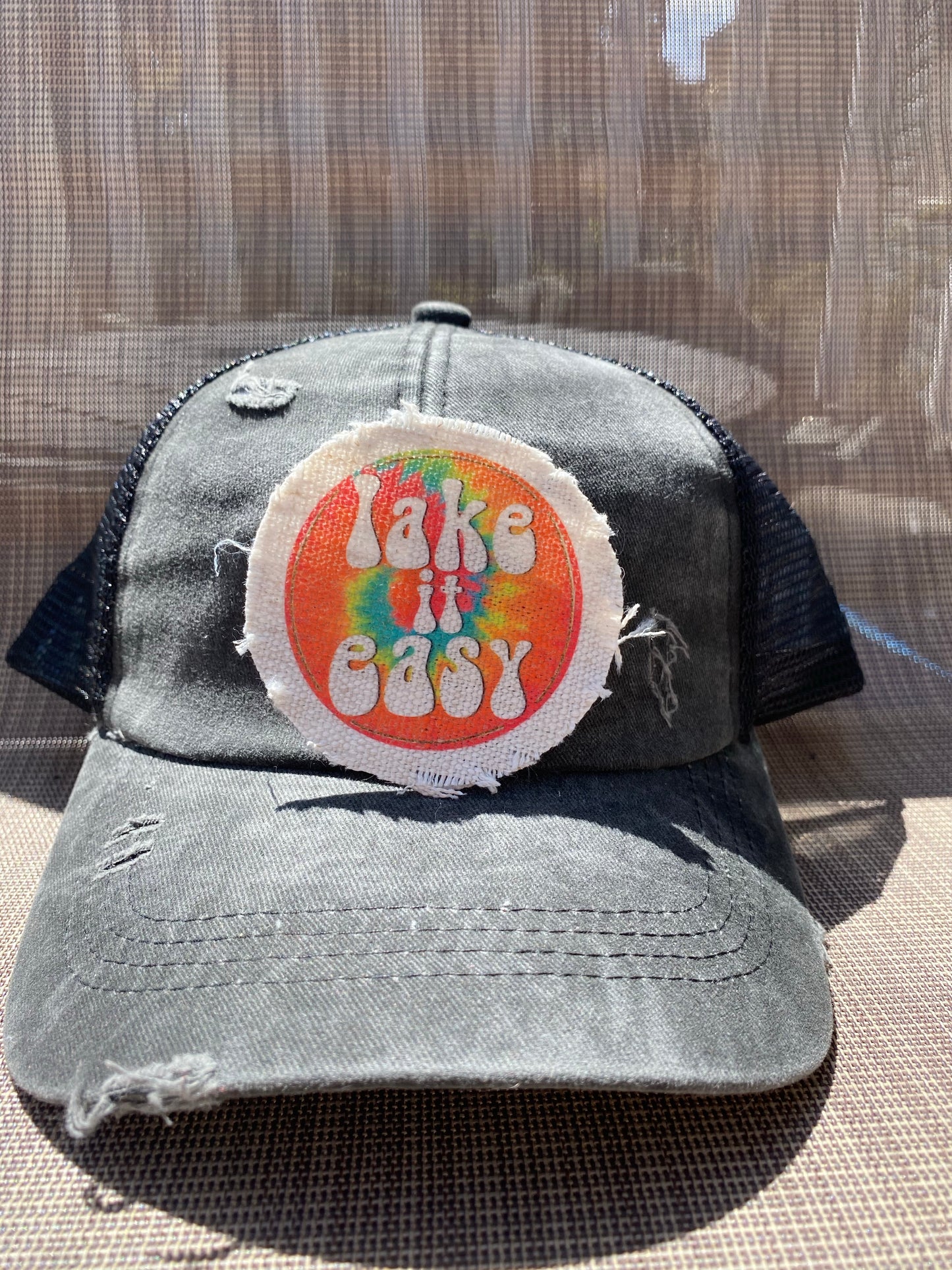 Lake It Easy Hat Patch