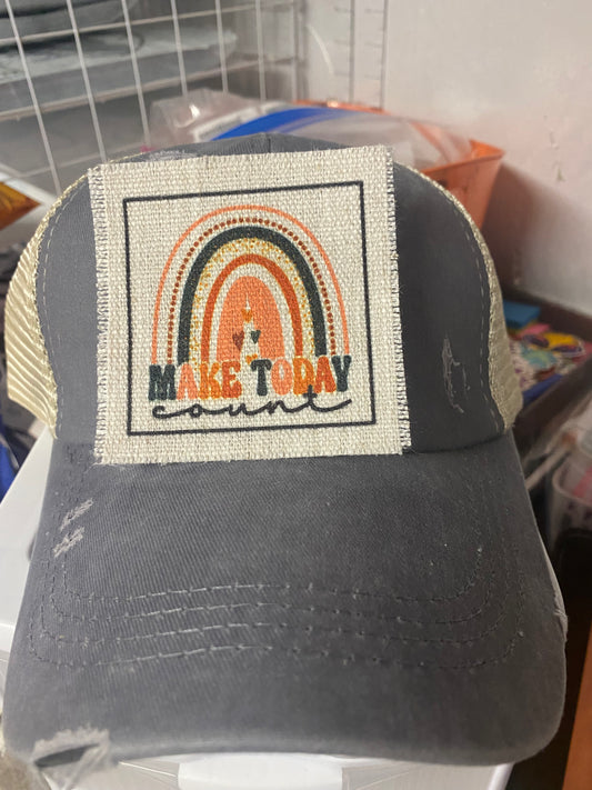 Make Today Count Hat Patch