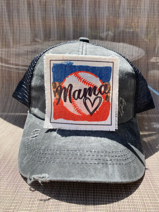 Mama Baseball Hat Patch