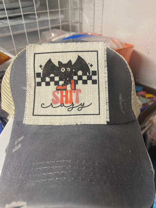 Bat Shit Crazy Hat Patch