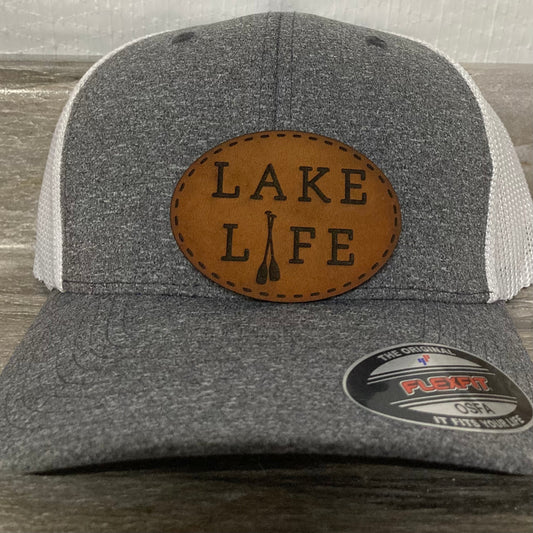Lake Life Leatherette Hat Patch